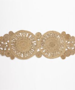 Trent Jute Crochet 115x40cm Natural Table Runner