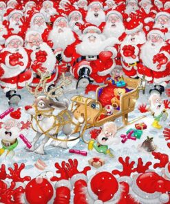 Christmas Scramble by Mike Jupp - 1000 pc. jigsaw puzzle