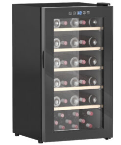 HOMCOM 41-Bottle Freestanding Wine Cooler - Quiet and Energy Efficient