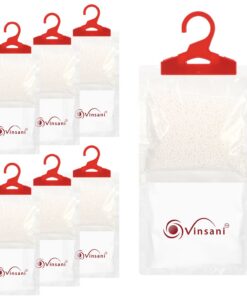 VINSANI 6PC HANGING WARDROBE DEHUMIDIFIER BAG