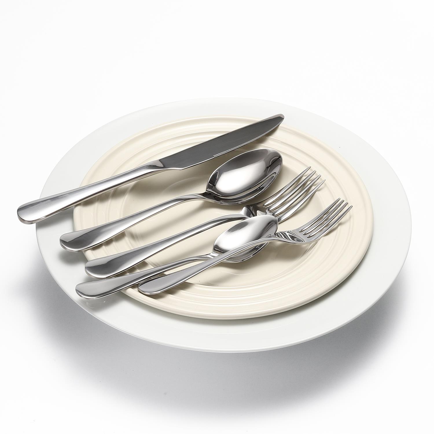 Vinsani 20-Piece Stainless Steel Cutlery Set - Sleek Everyday Dining - Image 3