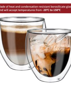 VINSANI CAVA Double-Wall Glasses 1010064 Insulated Wine Tumblers