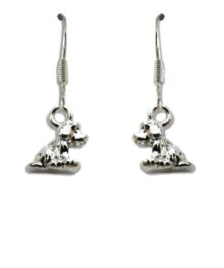 Little Dog Drop Earrings