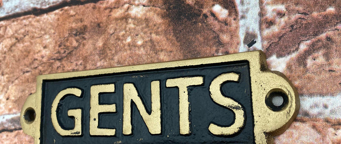 GENTS - METAL SIGN - Image 2
