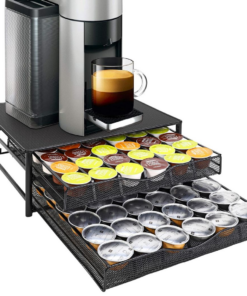 Vinsani Black Coffee Pod Double Drawer 1010402