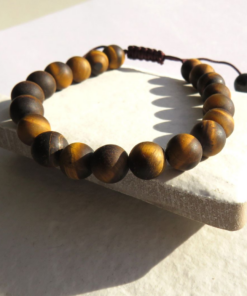 Men's Tigers Eye Adjustable Bracelet