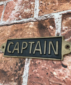 CAPTAIN - METAL SIGN