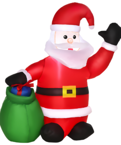 Inflatable Blow up Christmas Santa Claus 4ft LED Yard Holiday Decoration