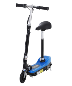 Kids Foldable Electric Powered Scooters 120W Toy Brake Kickstand Blue HOMCOM