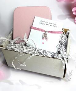 Ballet Shoes Friendship Bracelet & Jewellery Box Gift Hamper | Girls Birthday | Gift For A Dancer | Dance Gifts | Girls Christmas Present UK