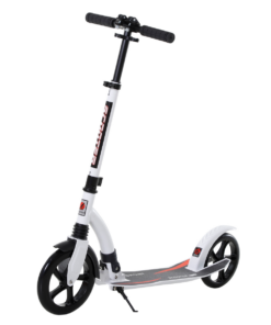 Teens Adult Kick Scooter Foldable Adjust Aluminum For Age 14 White HOMCOM