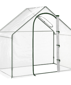 Outsunny Portable Walk-In PVC Greenhouse w/ Zipped Door, 180x100x168cm