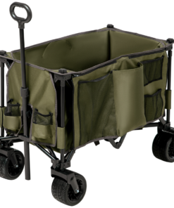 Folding Garden Trolley Collapsible Camping Cart Steel Frame Oxford Fabric