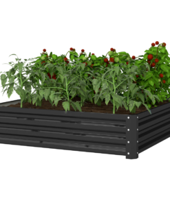 Raised Garden Bed Planter Kit Outdoor Gardner Frame for Flowers & Vegetables, Grey
