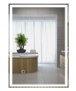 kleankin Illuminated Bathroom Mirror with LED Lights, 3 Colours, Defogging Film