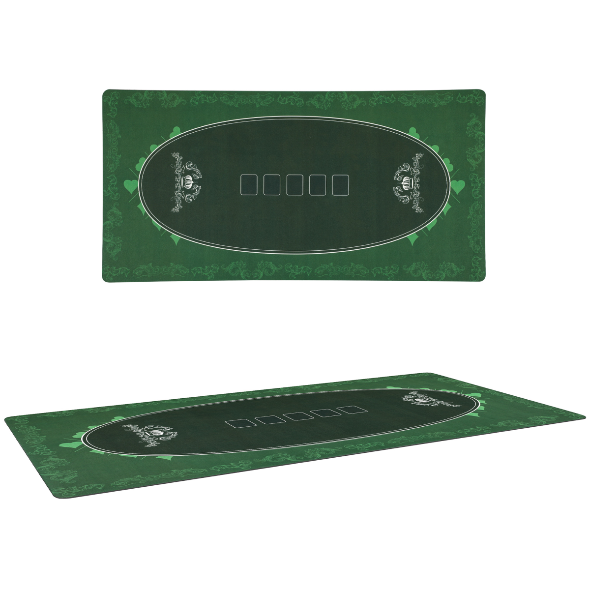 SPORTNOW 120 x 60 cm Poker Mat 6 Player Water-Resistant