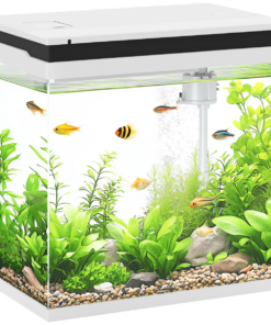 PawHut 14L Small Fish Tank with Filter System, LED Lights, Water Pump