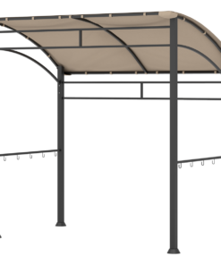 Outsunny 2.2x1.5m BBQ Gazebo Tent with Canopy - Khaki