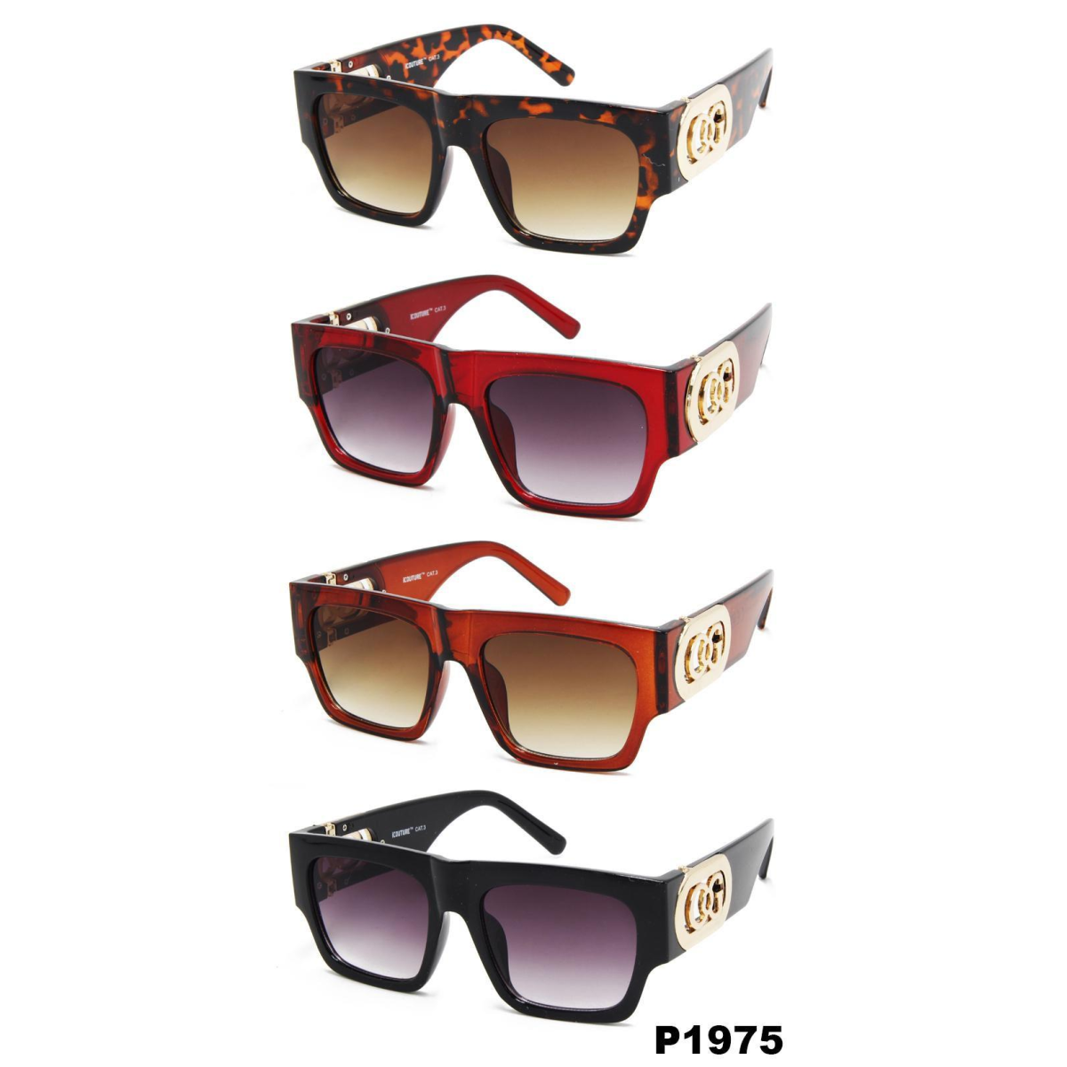 iCouture Adult Unisex Sunglasses 12 Assorted Colour P1975