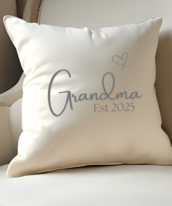 Grandma Est. 2025 Cushion | Gift for Grandma | Birthday Gift Idea | Grans Christmas Present | Mothers Day Pillow