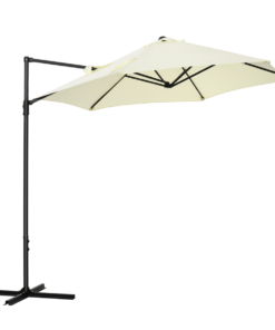 Outsunny 2.5M Offset Roma Patio Umbrella W/ 360° Rotation