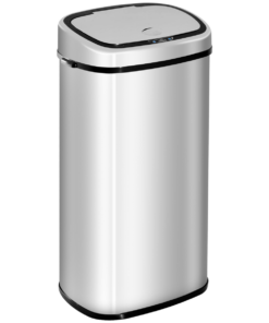 Sensor Bin 68 L Dustbin Stainless Steel Automatic Silver Dust-Silver
