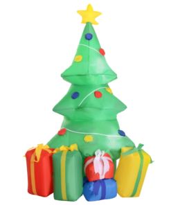 5ft Inflatable Christmas Tree Xmas Air Blown LED Lawn Yard Outdoor Ornaments