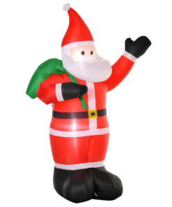 8ft Christmas Inflatable Santa Holiday Deco LED Lights Indoor Outdoor