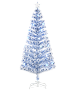 Artificial Fibre Optic Christmas Tree Seasonal Decoration w/ 26 LED HOMCOM