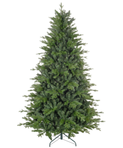HOMCOM 5 Ft Artificial Christmas Tree with Metal Base, Hinged Branches